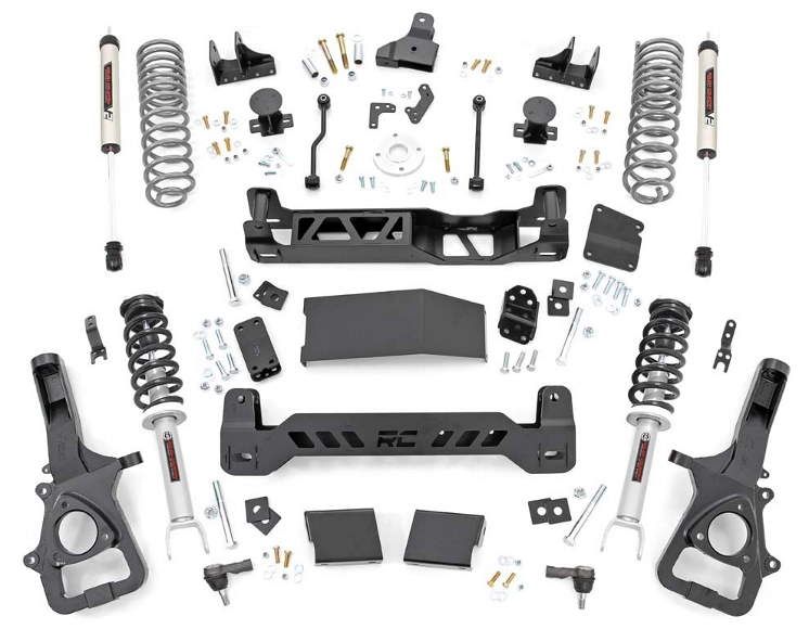 Rough Country 6" Coilover Lift Kit V2 Shocks 19-up Ram 1500 22" - Click Image to Close